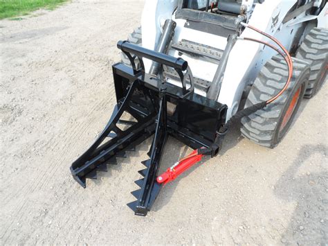 skid steer attachments post puller|grubbing attachment for skid loader.